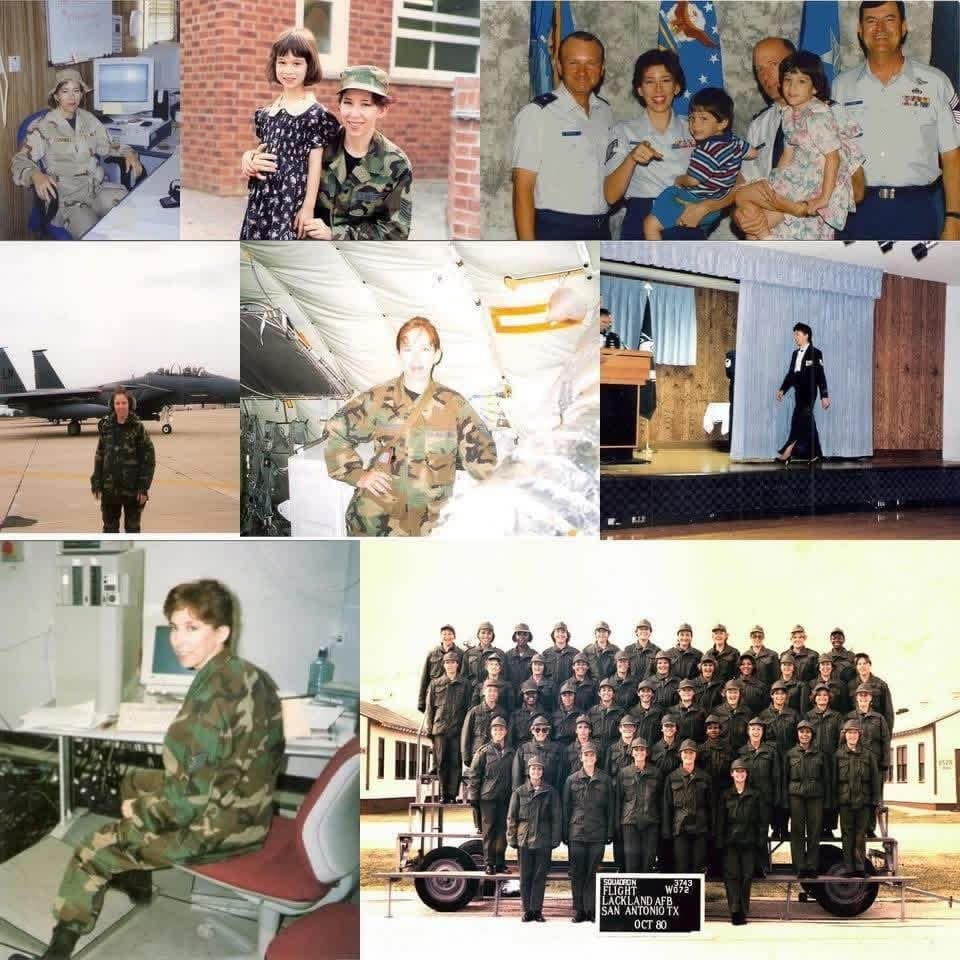 Eldonna during her 23 years of service in the United States Air Force
